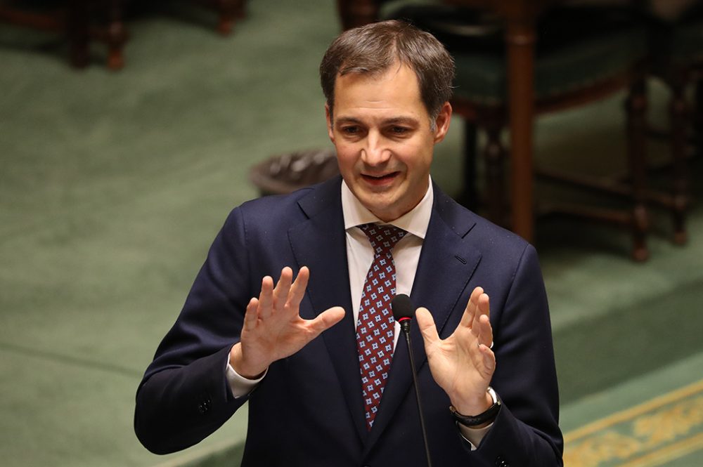 Premierminister Alexander De Croo in der Kammer (Bild: Benoit Doppagne/Belga)