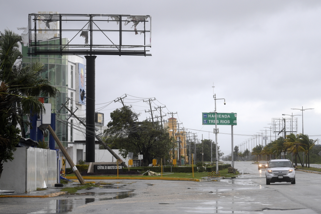 Hurrikan Delta in Cancún (Bild: Pedro Pardo/AFP)