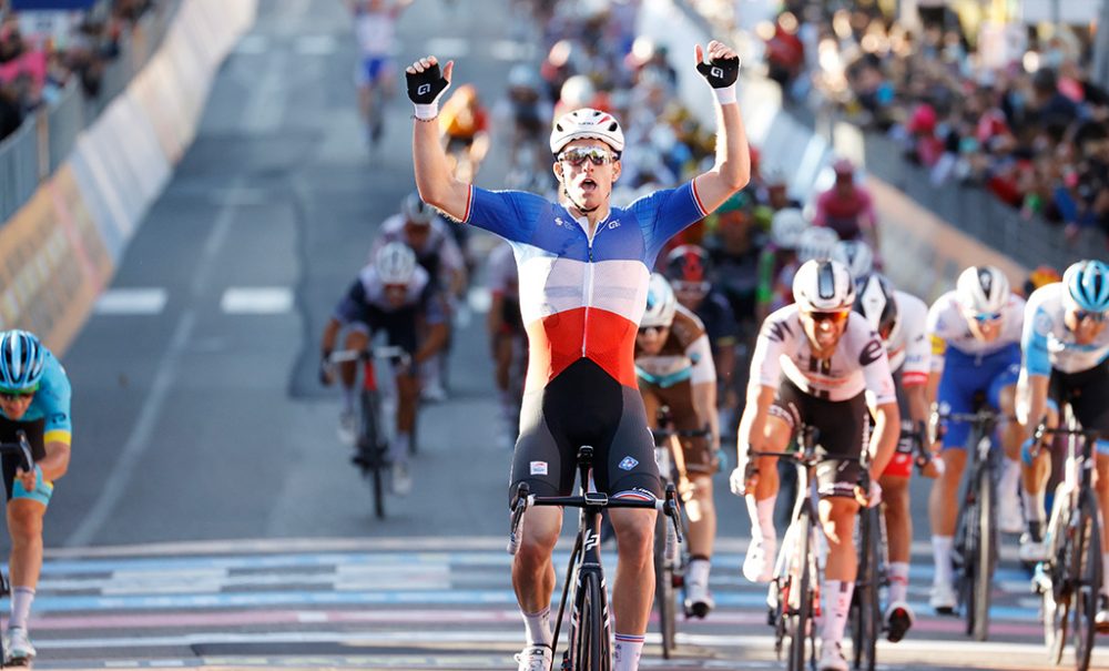 Arnaud Démare gewinnt die sechste Giro-Etappe (Bild: Yuzuru Sunada/AFP)