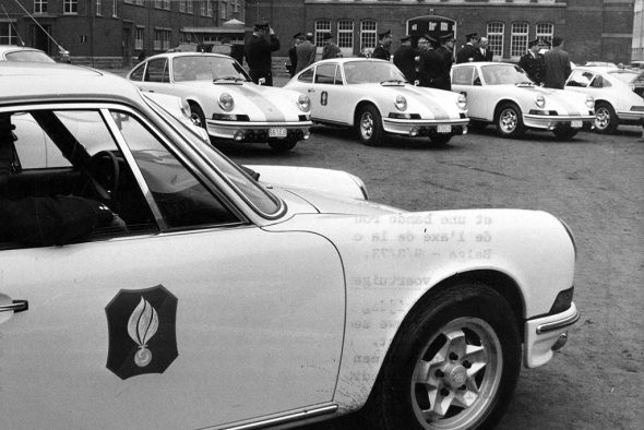 Von den Gendarmerie-Porsche aus den 70er Jahren sind heute nur noch wenige übrig (Bild: Belga-Archiv)
