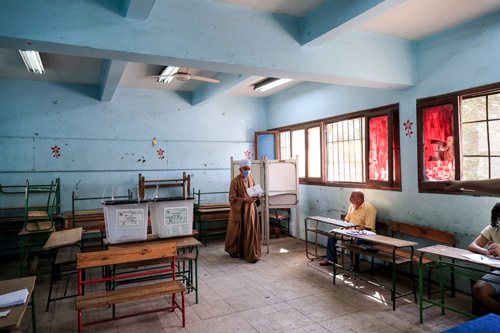 Ägypten: Wahlbüro in Giza (Bild: Khaled Desouki/AFP)