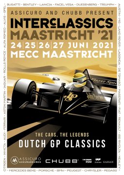 Die Maastrichter Oldtimermesse Interclassics im Juni 2021 stattfinden (Plakat InterClassics Maastricht)