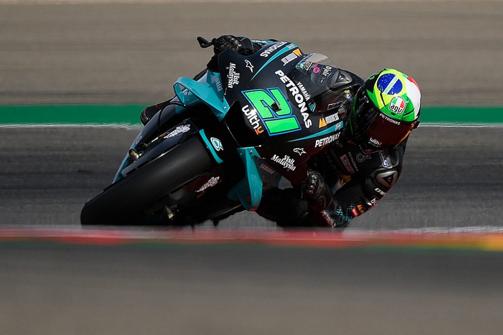 Franco Morbidelli beim MotoGP-Rennen in Aragonien (Bild: Pierre-Philippe Marcou/AFP)