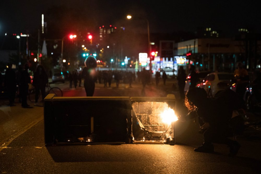 Ausschreitungen in Philadelphia (Bild: Gabriella Audi/AFP)