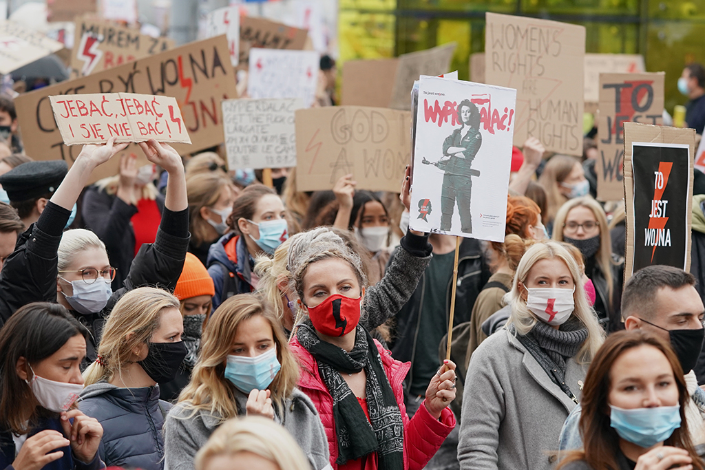 Demonstration in Warschau (Bild: Janek Skarzynski/AFP)