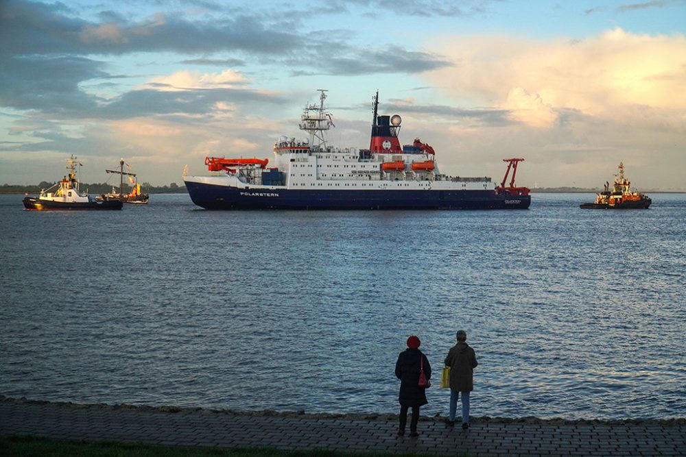 "Polarstern" in Bremen zurück (Bild: Patrik Stollarz/AFP)