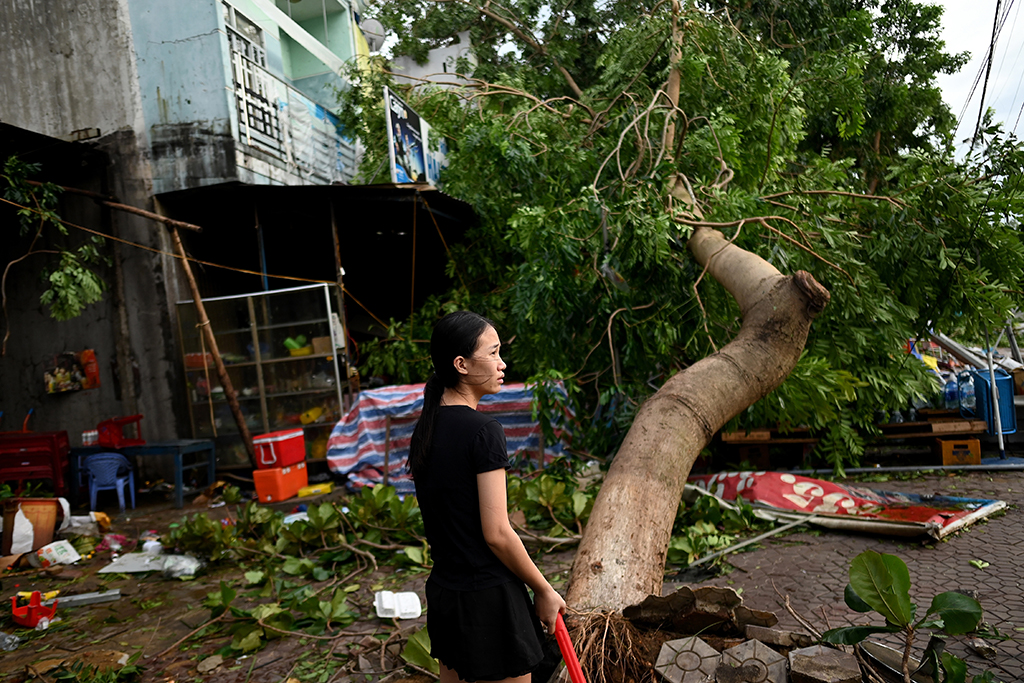 Taifun über Vietnam