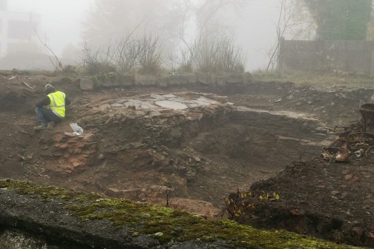 Archäologische Ausgrabungen "Zur Burg" in St. Vith (Bild: Raffaela Schaus/BRF)