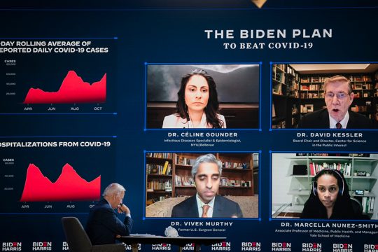 Joe Biden bei einem Experten-Briefing zur Corona-Krise am 28. Oktober (Bild: Drew Angerer /Getty Images:AFP)