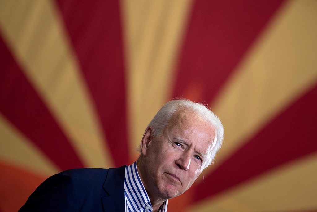 Joe Biden bei einer Wahlkampfveranstaltung in Arizona im Oktober