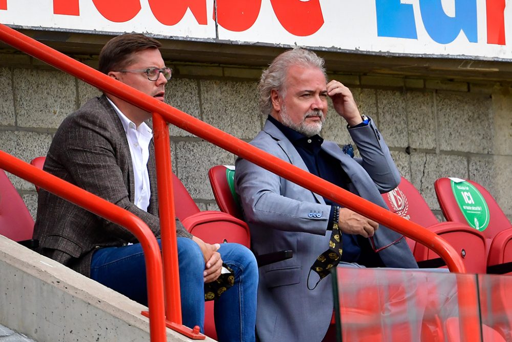 François Fornieri (r.) bei einem Standard-Spiel im August (Bild: John Thys/AFP)