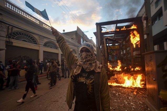 Ausschreitungen in Guatemala (Bild: Orlando Estrada/AFP)