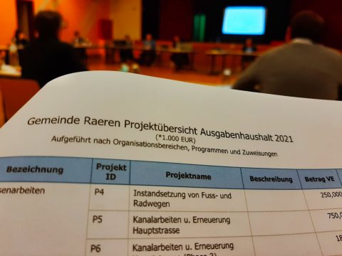 Haushalt Gemeinde Raeren (Bild: Olivier Krickel/BRF)