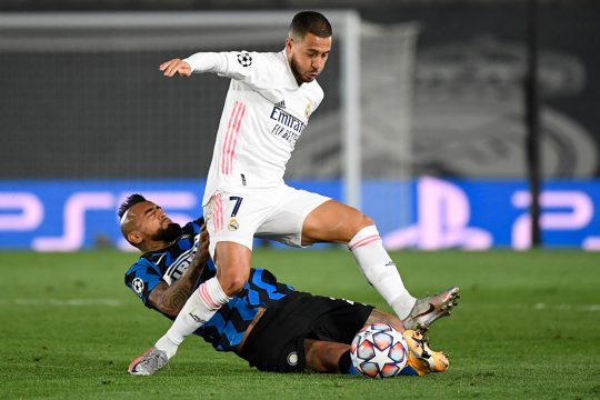 Eden Hazard beim Champions-League-Spiel gegen Inter Mailand (Bild: Pierre-Philippe Marcou/AFP)
