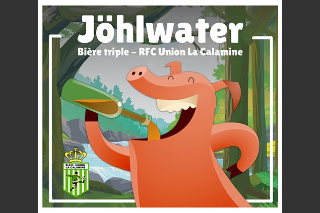 Das Etikett des Jöhlwater-Biers von Union Kelmis (Bild: RFCU)