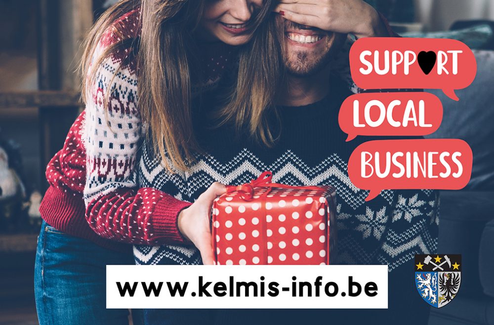 Kelmis wirbt auf Plakaten für lokales Einkaufen (Bild: Gemeinde Kelmis)