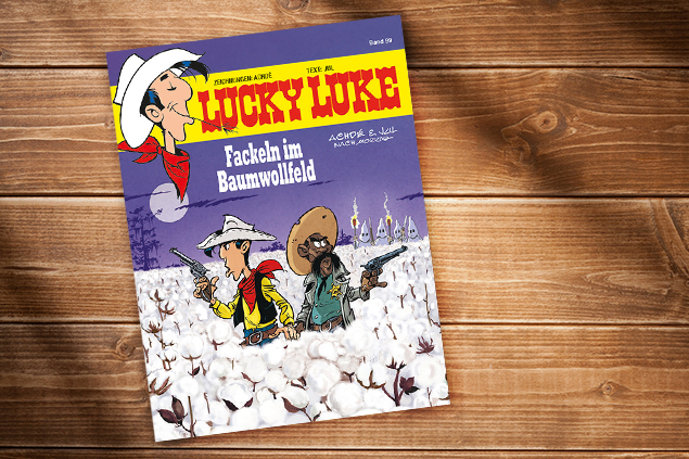 Der neue Lucky Luke: Fackeln im Baumwollfeld (Cover: Lucky Comics 2020 - Egmont Ehapa Media)