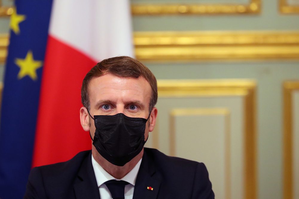 Frankreichs Präsident Emmanuel Macron (Bild: Thibault Camus/AFP)