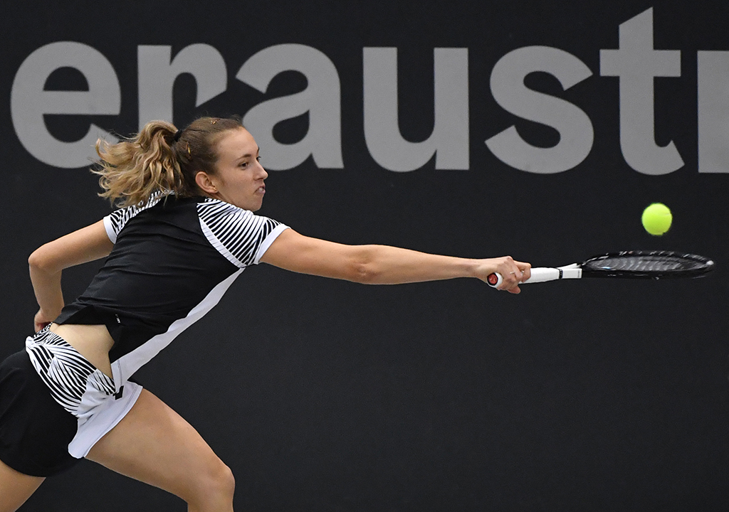 Elise Mertens verliert das Finale von Linz (Bild: Barbara Gindl/AFP)