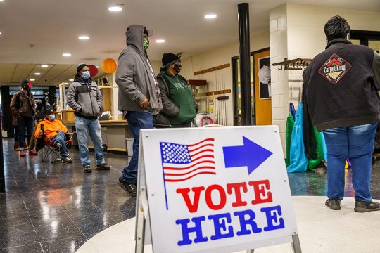 Wahlbüro in Minneapolis, Minnesota (Bild: Kerem Yucel/AFP)