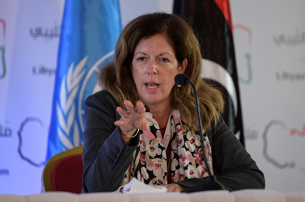 Stephanie Williams, die UN-Beauftragte für Libyen (Bild: Fehti Belaid/AFP.)