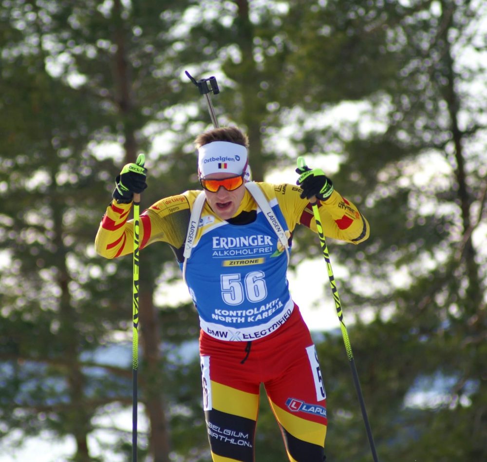 Thierry Langer beim Biathlon-Weltcup im finnischen Kontiolahti (Bild: Mike Semisch)