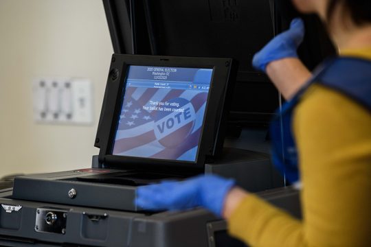 Wahlen in den USA: Wahlbüro in Washington, DC