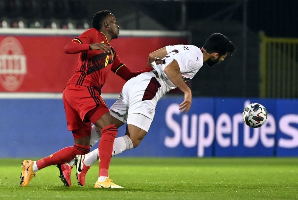 Belgium's Dodi Lukebakio pictured in action during a friendly soccer game between the Belgian national team Red Devils and Switzerland, Wednesday 11 November 2020 in Leuven. BELGA PHOTO DIRK WAEM