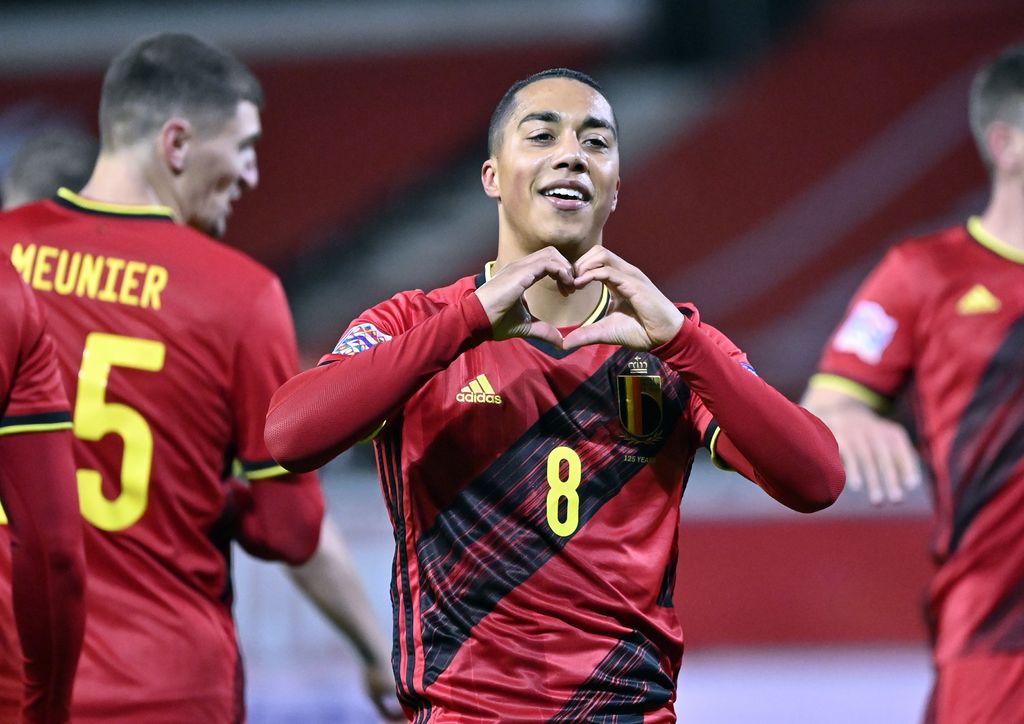 Youri Tielemans brachte die Belgier mit 1:0 in Führung. Bild: Dirk Waem/Belga