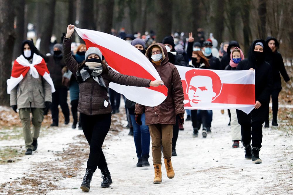 Protest in Belarus am 13. Dezember (Bild: Stringer/AFP)