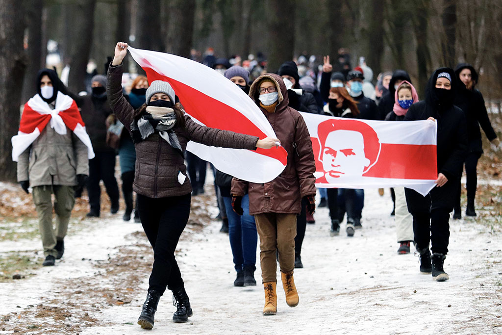 Protest in Belarus am 13. Dezember (Bild: Stringer/AFP)