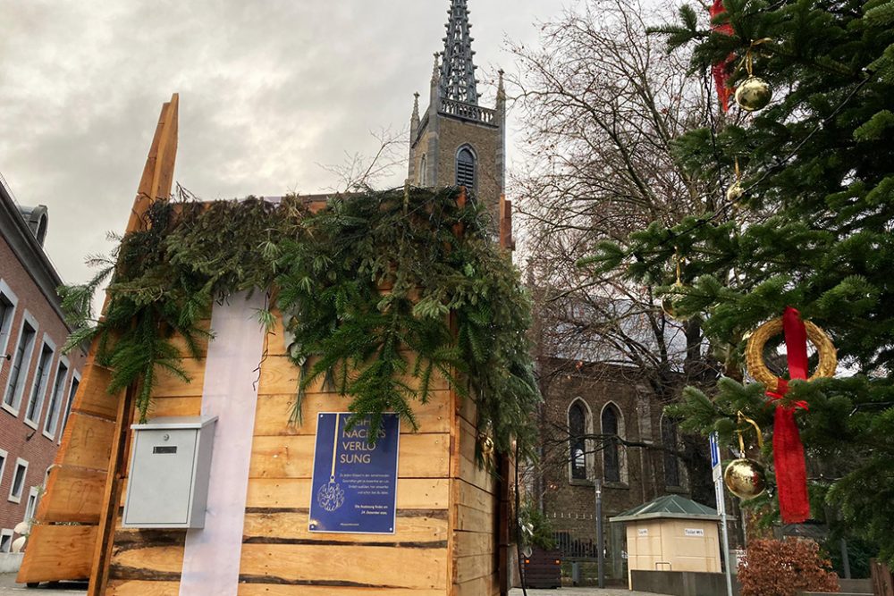 Weihnachtsglück in Eupen: Der Briefkasten für die Aktion auf der Klötzerbahn (Bild: Robin Emonts/BRF)