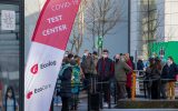 Corona-Testzentrum am Flughafen Brüssel (Bild: Nicolas Maeterlinck/Belga)