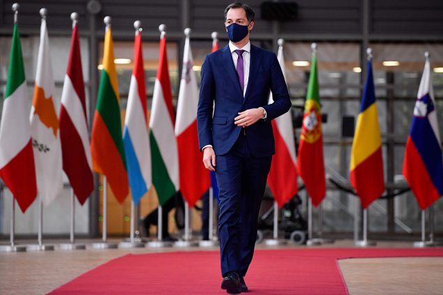 Premier Alexander De Croo am 10. Dezember beim EU-Gipfel in Brüssel (Bild: John Thys/Pool/AFP)