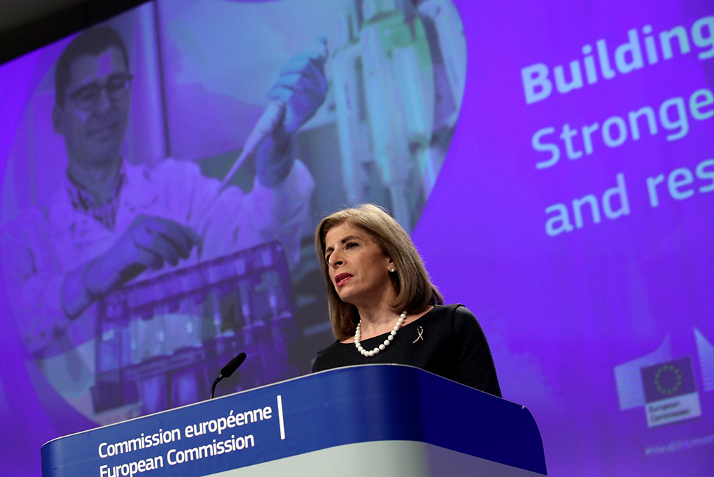 EU-Gesundheitskommissarin Stella Kyriakides (Archivbild: Yves Herman/AFP)