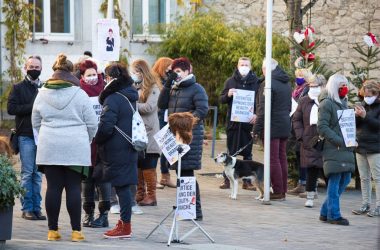 Demonstration von Frisören und Kosmetikern am 5. Dezember in Eupen (Bild: Olivier Krickel/BRF)