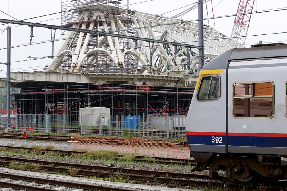 Der Bahnhof von Mons (Bild: Nicolas Maeterlinck/Belga)