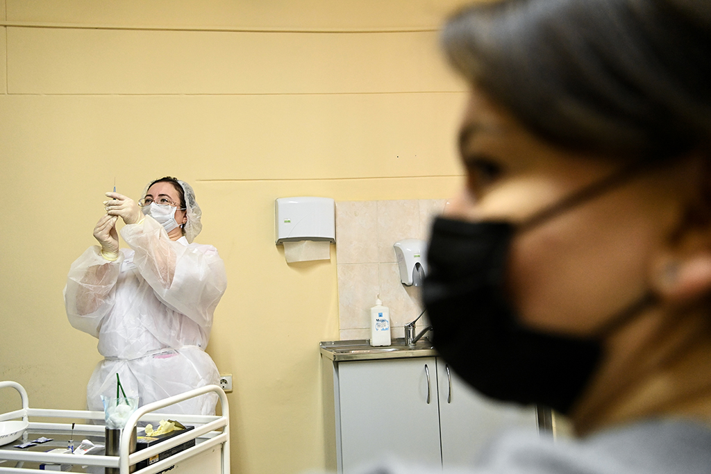 Impfzentrum in Moskau (Bild: Kirill Kudryavtsev/AFP)
