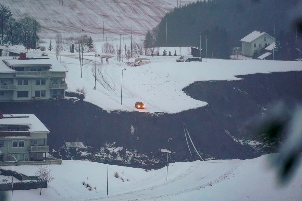 Erdrutsch in Norwegen (Bild: Fredrik Hagen/NTB/AFP)