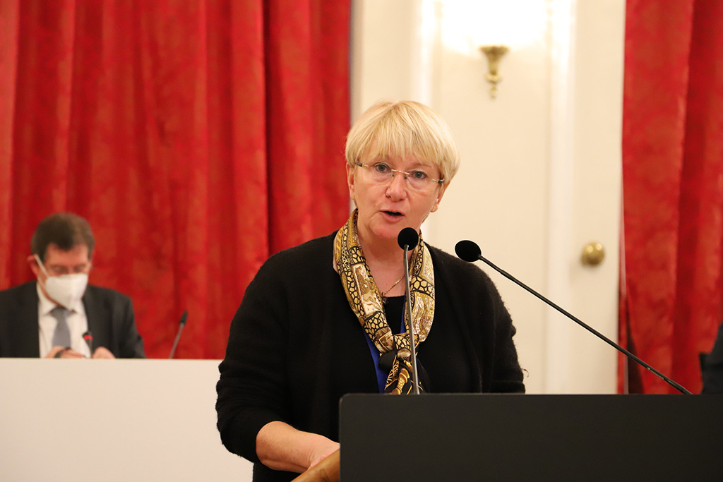 Patricia Creutz-Vilvoye im Benelux-Parlament (Bild: PDG)