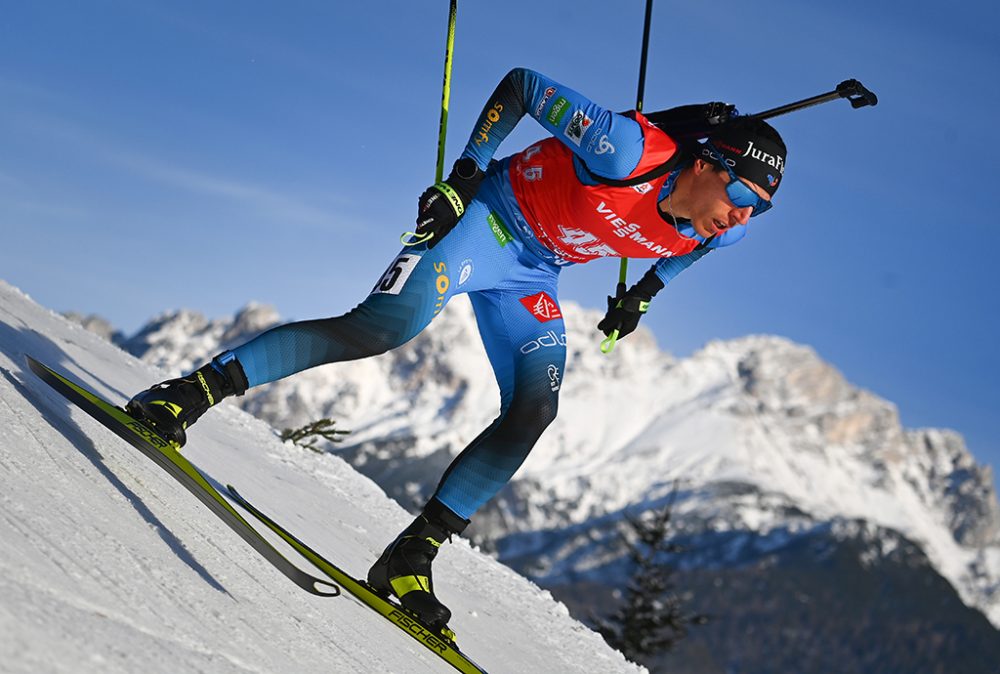 Biathlet Quentin Fillon Maillet (Bild: Joe Klamar/AFP)