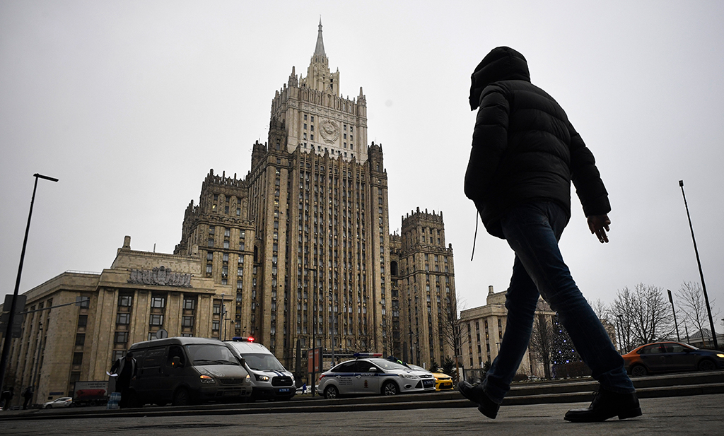 Russisches Außenministerium in Moskau (Archivbild: Alexander Nemenov/AFP)