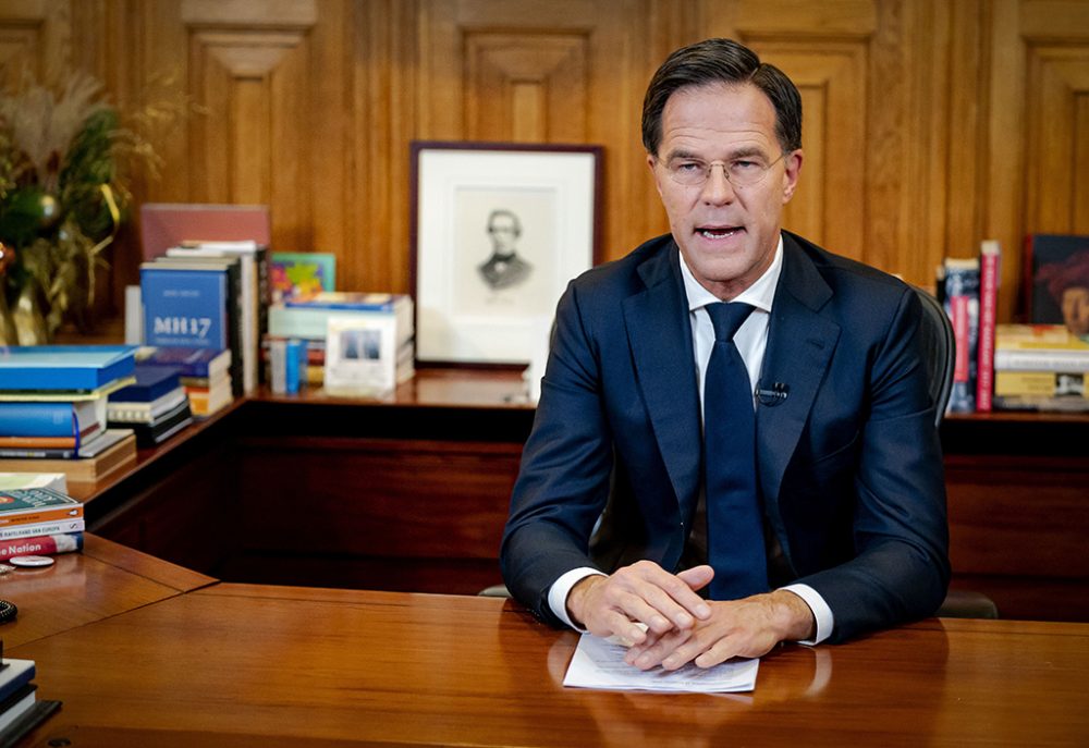 Der niederländische Premierminister Mark Rutte bei der Verkündung eines harten Lockdowns (14. Dezember 2020)