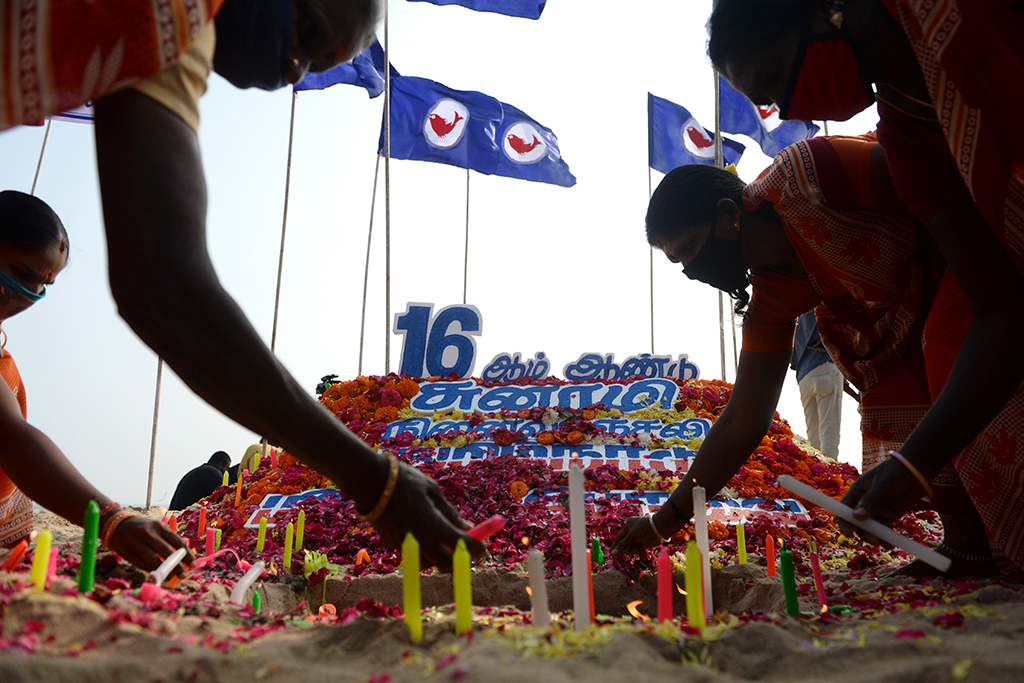 Gedenkzeremonie in der indischen Stadt Chennai (Bild: Arun Sankar/AFP)