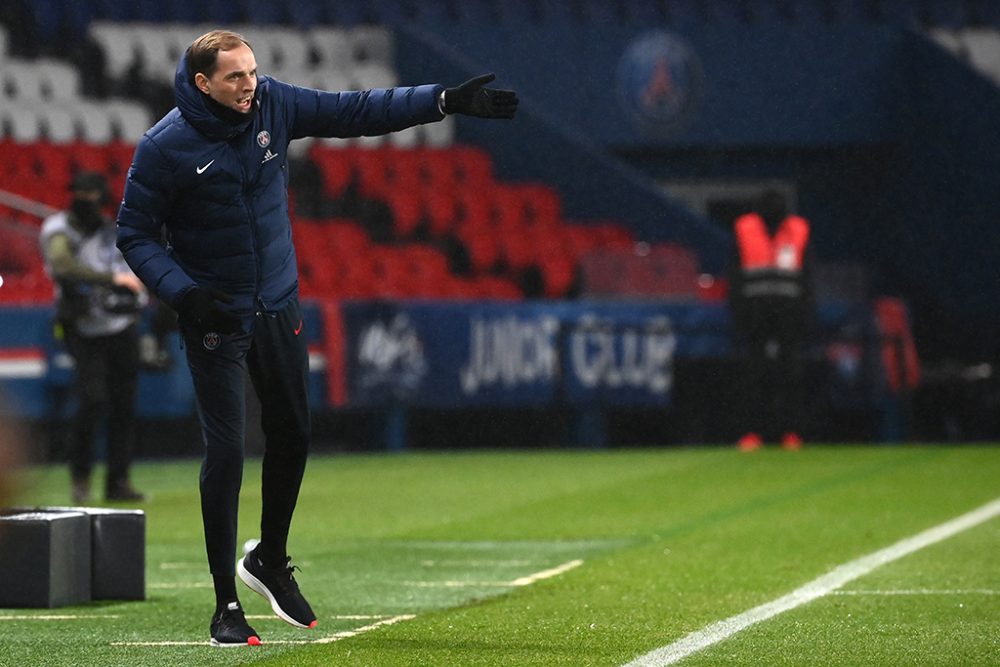 Thomas Tuchel beim Spiel zwischen PSG und Lyon am 13. Dezember (Bild: Franck Fife/AFP)