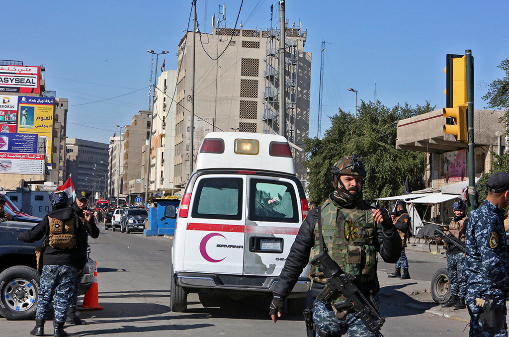 Nach dem Anschlag in Bagdad am Donnerstag (Bild: Sabah Arar/AFP)