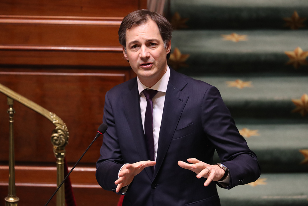 Alexander De Croo in der Fragestunde der Kammer (Bild: Benoit Doppagne/Belga)