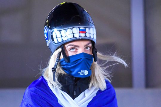 Skeletoni Elena Nikitina (Bild: Erich Spiess/Expa/APA/AFP)