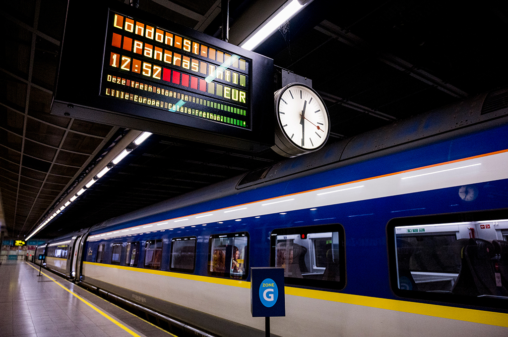 Eurostar-Zug nach London im Bahnhof Brüssel-Midi (Bild: Jasper Jacobs/Belga)
