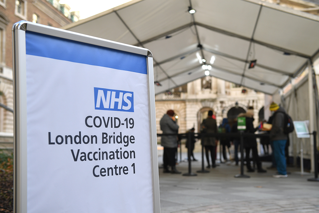 Impfzentrum in London (Bild: Justin Tallis/AFP)